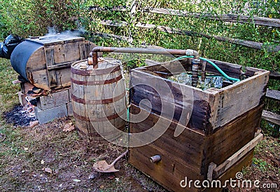 Franklin County Moonshine Still Editorial Stock Photo